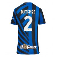 Camiseta Inter Milan Denzel Dumfries #2 Primera Equipación para mujer 2024-25 manga corta